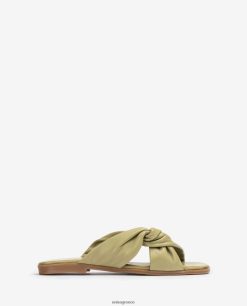 πράσινος 84Z4P64 γυναίκες Unisa flat πέδιλο crossover με λουράκι