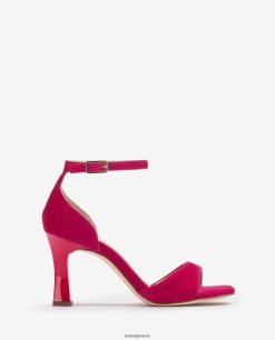 ροζ 84Z4P261 γυναίκες Unisa Σανδάλι με λουράκι στον αστράγαλο σουέντ ντ'ορσέ