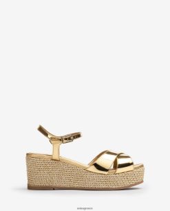 χαριτωμένος 84Z4P168 γυναίκες Unisa σανδάλι με τακούνι ραφίας