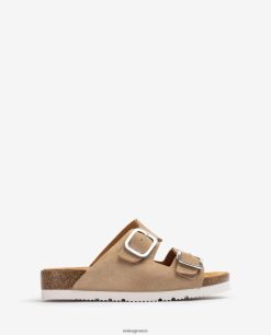 χαριτωμένος 84Z4P366 γυναίκες Unisa ίσιο πέδιλο με διπλό λουράκι