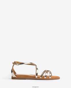 χαριτωμένος 84Z4P386 γυναίκες Unisa δερμάτινα σανδάλια σε εφέ καθρέφτη