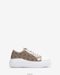 χαριτωμένος 84Z4P647 γυναίκες Unisa sneaker από γυαλιστερό ύφασμα