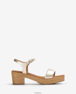 χρυσός 84Z4P133 γυναίκες Unisa σανδάλι με χαμηλό τακούνι