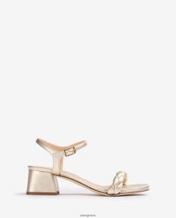 χρυσός 84Z4P143 γυναίκες Unisa σανδάλι με λουράκι πλεγμένο