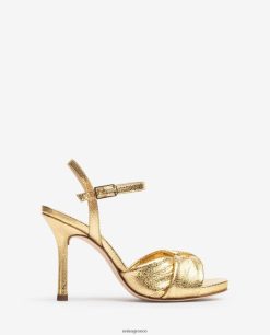 χρυσός 84Z4P287 γυναίκες Unisa crossover vamp ψηλοτάκουνο πέδιλο