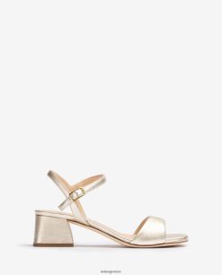χρυσός 84Z4P37 γυναίκες Unisa σανδάλι με φαρδύ τακούνι
