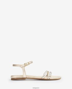 χρυσός 84Z4P42 γυναίκες Unisa σανδάλι με σπειροειδή λουράκια