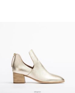 χρυσός 84Z4P873 γυναίκες Unisa δερμάτινο μποτάκι με μεταλλικό εφέ